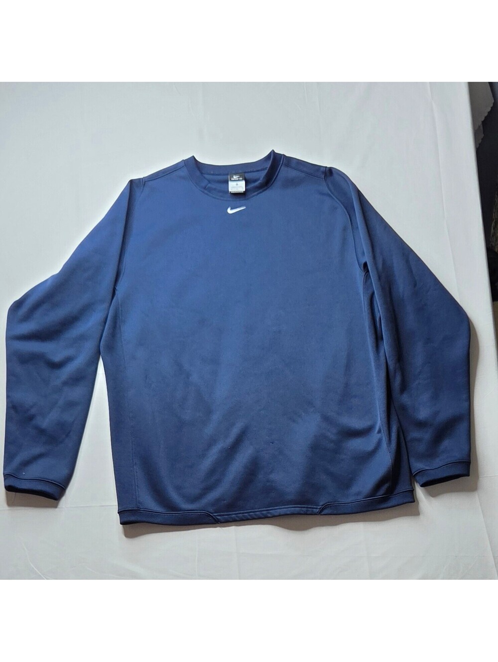 Vintage 2001 Nike Center Swoosh Crewneck XL - Ribbed Navy - Picture 1 of 9